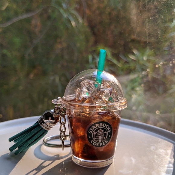 Handmade Starbucks Inspired Tumbler Keychain New - Picture 13 of 14